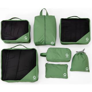 Packing Cubes, Packhilfe Set 7-teilig, Travel Organizer, Koffer Organizer, Green - Gruen