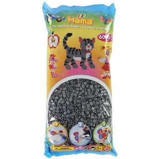 Hama Perler 6000 stk Mørk Grå Midi (205-7