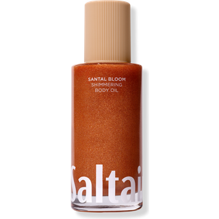 Saltair Shimmering Body Oil med Santal Bloom — 4,0 fl oz, fugtgivende glød fra Saururus, Kukui, Cacay, Moringa og Squalane