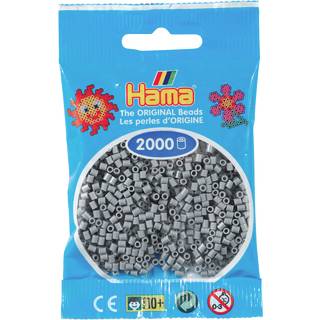 Hama Mini, perler, 2.000 stk., grå (17) [Levering: 1-2 dage]