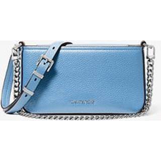 MK Bryant Small Pebbled Leather Convertible Pochette - Blue - Michael Kors - ONE SIZE