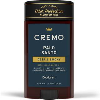 Cremo Palo Santo aluminiumsfri deodorant til mænd - 48-timers lugtbeskyttelse, glat påføring, 2,65 oz