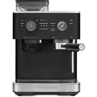 KitchenAid - Halvautomatisk espressomaskine med kværn støbejern sort 5KES6551EBK - Kaffemaskiner og kaffefaciliteter - Sort