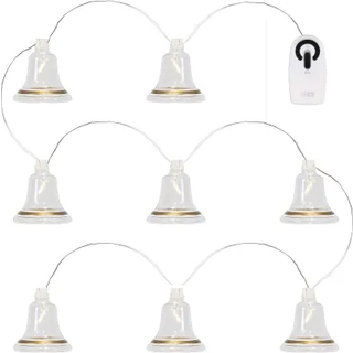 Tiffany guirlande 8 led, guld