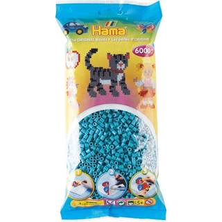 Hama Midi, perler, 6.000 stk., turkis (31) [Levering: 1-2 dage]