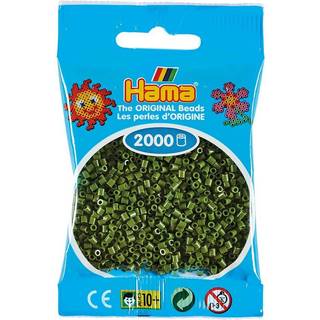 Hama Mini, perler, 2.000 stk., oliven (84) [Levering: 1-2 dage]