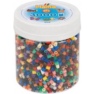 Hama Midi, perler, 3.000 stk., mix 67, 22 standardfarver [Levering: 1-2 dage]