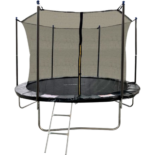 MCU-Sport Classic Plus V2 2,44M Trampolin + Sikkerhedsnet + Stige Sort