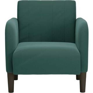 sofastol med armlæn 54 cm fløjl mørkegrøn