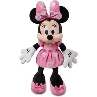 Disney Minnie Mouse Medium 17 3/4 """" Plush Toy in Pink Polka Dot Dress - Velegnet til alle aldre