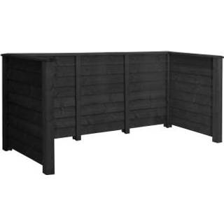 Plus renovationsskjul klink sort ral9005 trykimpr. og grundmalet 97x108x294cm