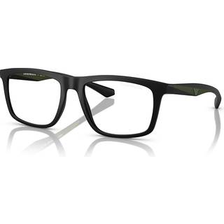Emporio Armani EA4235F Asian Fit with Clip-on 61851W 55 Briller Mænd Blue - Matte Blue - 55mm