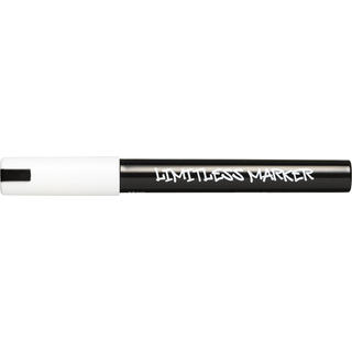 Limitless Marker M White W01 – Medium spids Ø2,5 mm