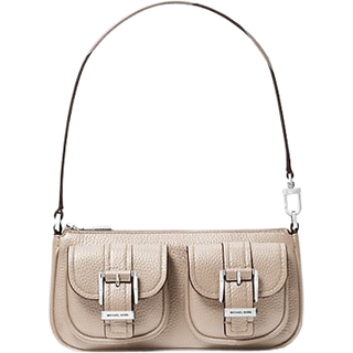 MK Zoe Small Pebbled Leather Pochette - Natural - Michael Kors - ONE SIZE