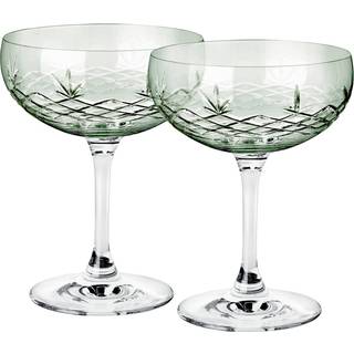 Frederik Bagger Crispy Emerald Gatsby champagneskål grøn 33cl 2 stk