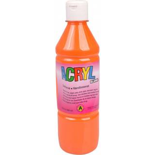Akrylmaling blank 500 ml - orange (På lager i varehus)
