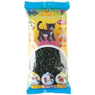 Hama Perler 6000 stk Mørkegrøn Midi (205-28