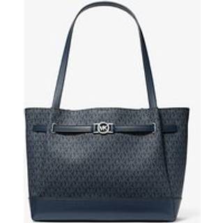 MK Reed Large Signature Logo Tote Bag - Blue - Michael Kors - ONE SIZE