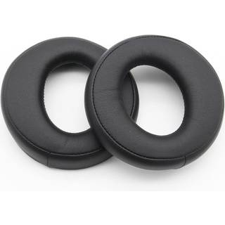 Sony PS4 Gold Headset Ørepuder i Sort Læder - Udskiftning Ørebøffer