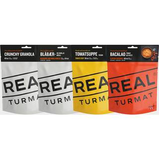 Stor pakke frysetørret mad / campingmad Real Turmat Letpakke, 4-pack, 1420 gram