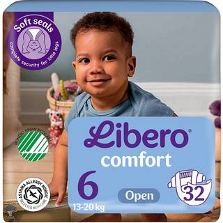 Libero Comfort åben ble str. 6, 32 stk., 13-20 kg
