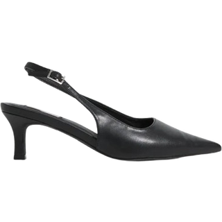 Nelly - Sort - Pointy Low Slingback - 38