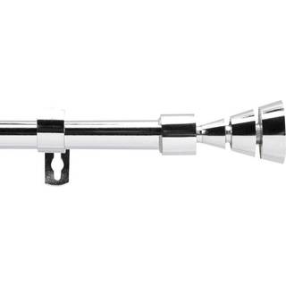 Gardinstang, Justerbar 120-210 cm Silas, Chrome