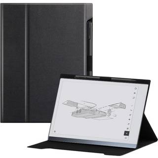 EIDERWOOD ReMarkable 2 Kunstlæder Flip Cover m. Standerfunktion & Penholder - Sort
