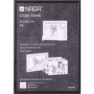Ramme til tegninger, A4, sort