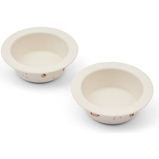 Liewood Peony Skridsikker Silikone Skål Sea Shell Med Ferskenprint (2-pak)