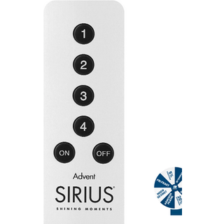 Remote Control Advent, Alu, incl. CR2032