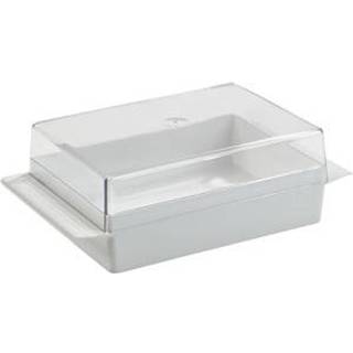 Madopbevaring Nordiska Plast, glasklar/hvid, 235 x 135 x 76 mm