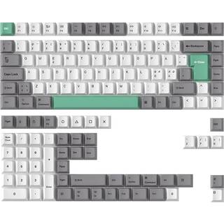 Keychron PBT Keycap set ISO Nordic - Gray White Mint