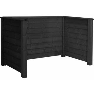 PLUS Klink Profil renovationsskjul med træstolper til nedgravning, trykimprægneret, PEFC, nåletræ - 108 x 97 x 194 cm