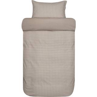 Luksus Flonel sengetøj fra HØIE - STORM BEIGE 220