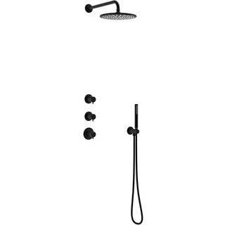 Damixa Silhouet XS 1 brusesystem (3 greb) til indbygning i matsort