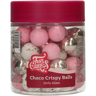 Crispy Chokoladekugler Girly Glam - 130g, FunCakes