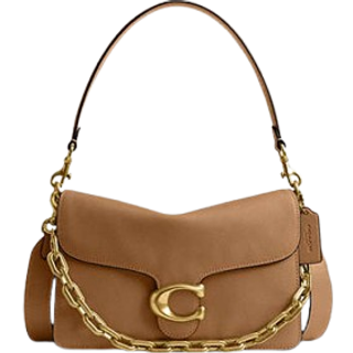 Coach Tabby Soft Chain Skuldertaske lysebrunt