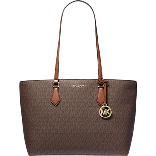 MK Sheila Large Signature Logo Tote Bag - Brown - Michael Kors - ONE SIZE