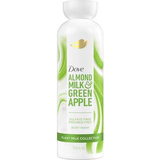 Dove Plant Milk Cleansing Body Wash Almond Milk & Green Apple til fugturiseret hud Gentle Cleanser No Sulfates eller Parabens PH Balanced 17,5 fl