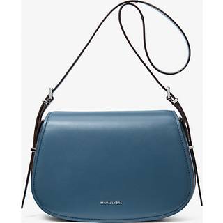 MK Lydia Medium Leather Messenger Bag - Blue - Michael Kors - ONE SIZE