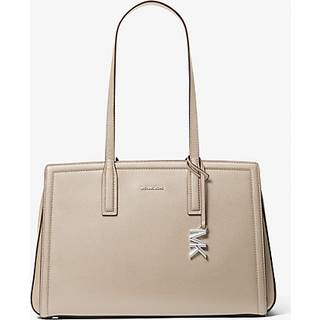MK Laila Medium Pebbled Leather Tote Bag - Natural - Michael Kors - ONE SIZE