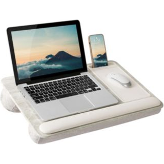 Lapgear Home Office Pro Lap Desk med h?ndledsst?tte Muspude og telefonholder - Taj Mahal Marble - Passer op til 15,6 tommer b?rbare computere - s