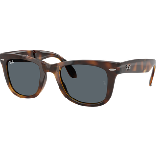 Ray - Ban Mand RB4105 FOLDING WAYFARER 710/R5 Solbriller Nylon Skildpadde Blå Firkantet Normal