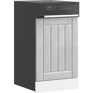 opvaskemaskinepanel Lucca konstrueret træ beton grå