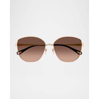 Chloé CH0306SK Asian Fit 002 59 Solbriller Kvinder Guld - Gold - 59mm