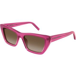 SAINT LAURENT Kvinde SL 276 MICA 061 Solbriller Acetat Rosa Grøn Cat Eye