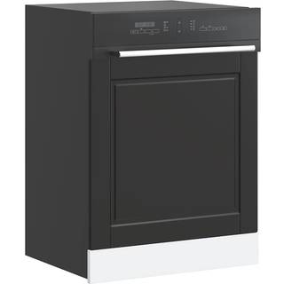 Låge Til Opvaskemaskine Porto 60X1,5X67 Cm Konstrueret Træ Sort