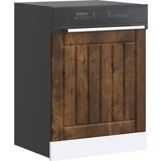 opvaskemaskinepanel Lucca konstrueret træ røget egetræsfarve