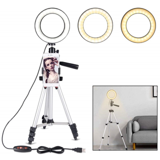 USB Ring Light med Stativ - Mini